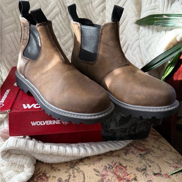 Wolverine Men's Dark Brown Slip-On Boots - Picture 4 of 4